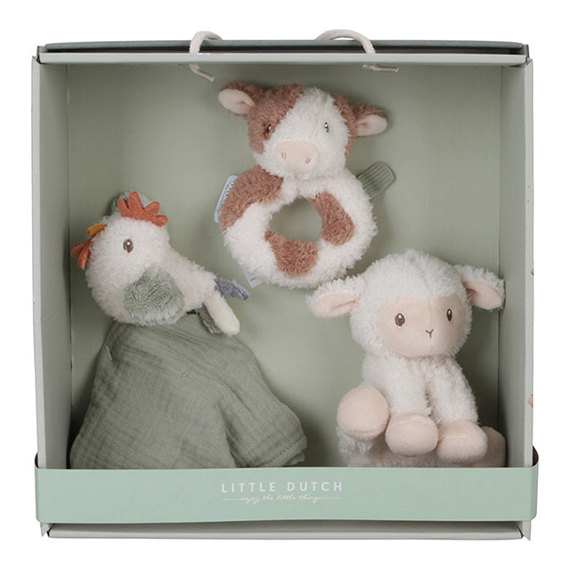 Raudzību dāvanu komplekts jaundzimušajam, Giftbox Little Farm, Little Dutch, LD8815