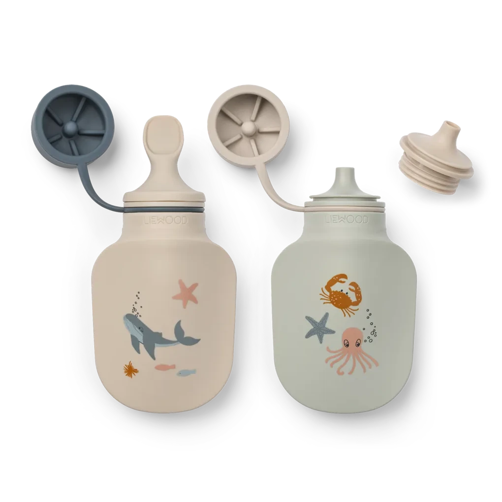 Smūtiju pudelītes, Lizzie Smoothie Bottles, 2gab, Sea creature, Liewood, LW19847-1032