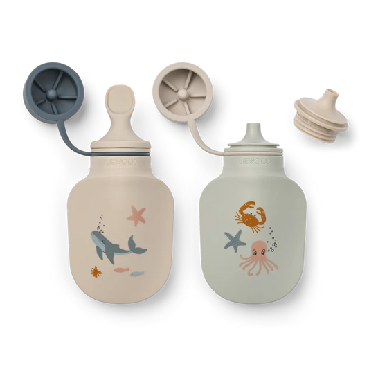 Smūtiju pudelītes, Lizzie Smoothie Bottles, 2gab, Sea creature, Liewood, LW19847-1032
