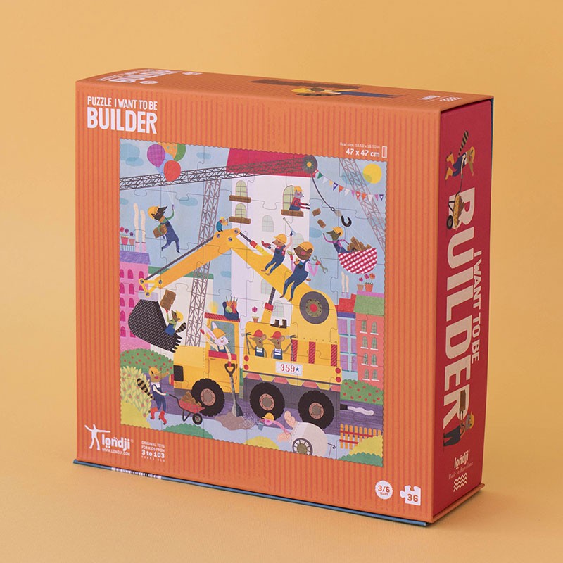 Puzle - Gribu būs celtnieks, I want to be a builder, Londji, PZ38U