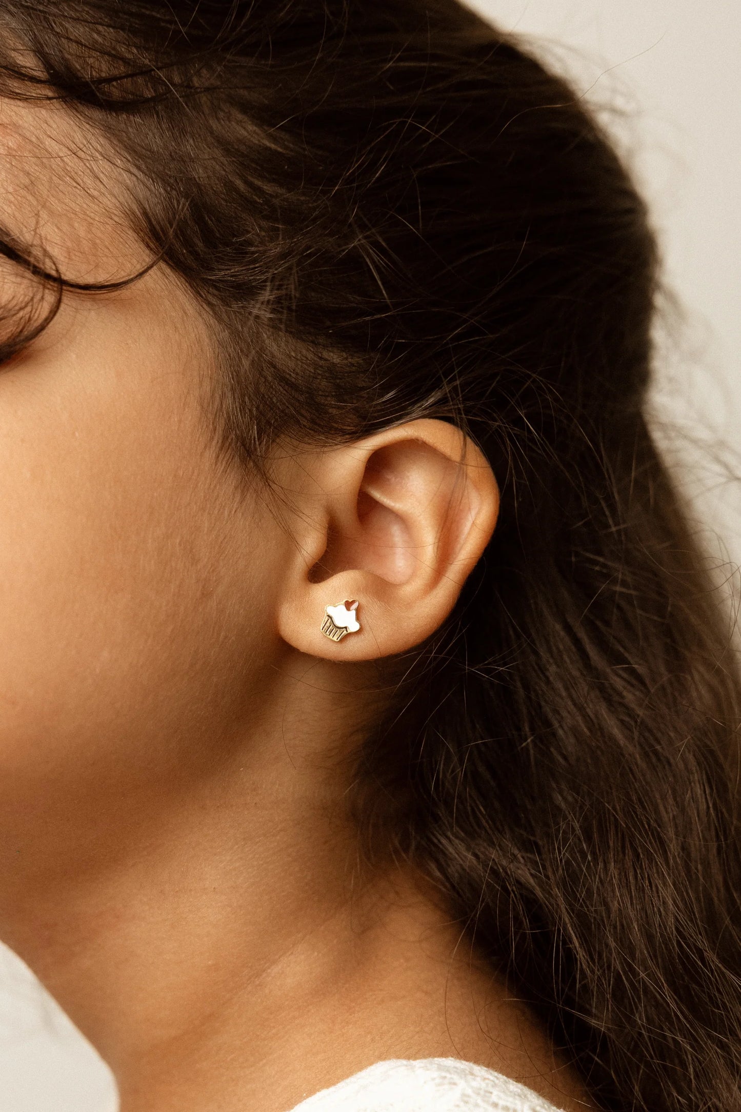 Bērnu auskari Love Muffin, Studs Earings, Mrs.Ertha, ER1424