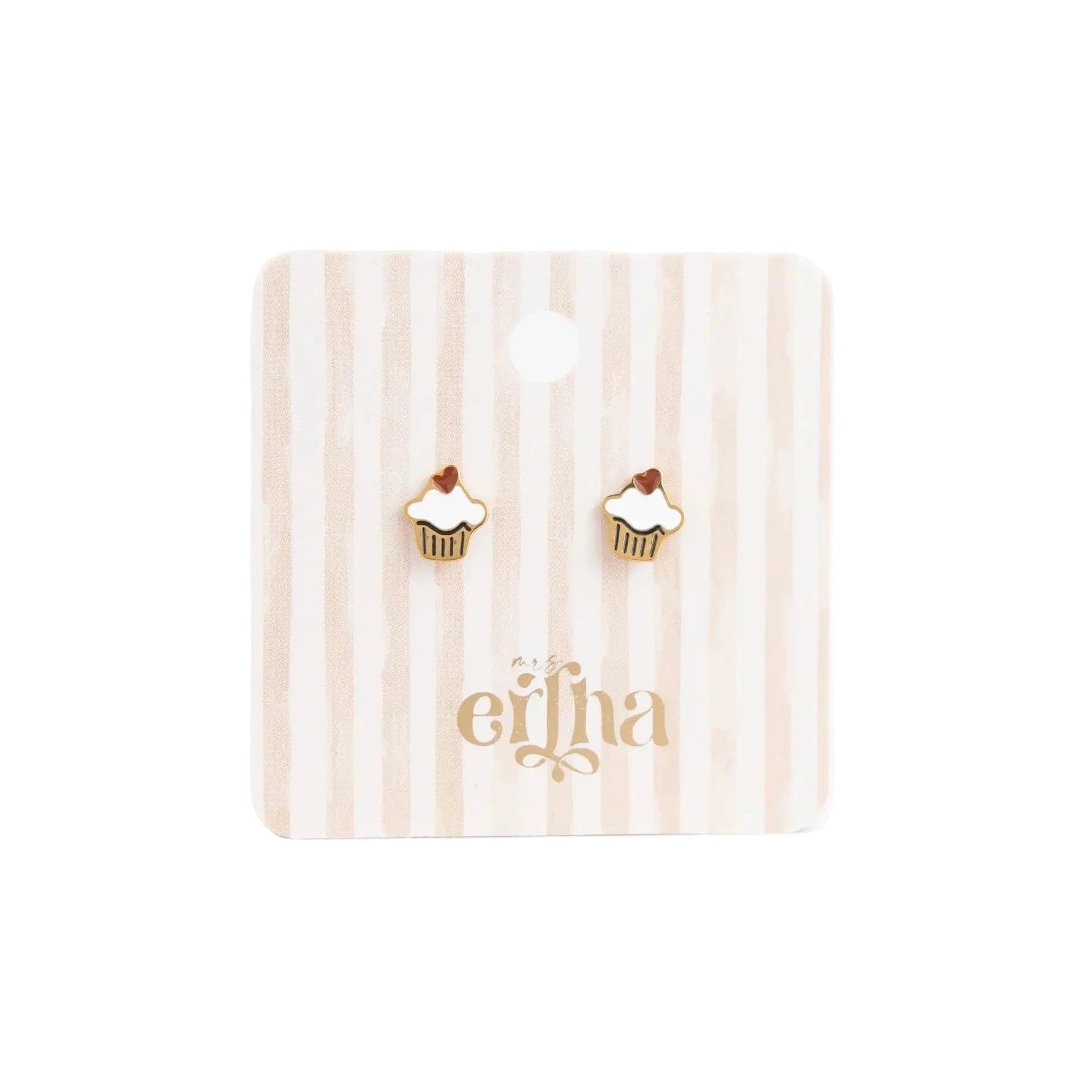 Bērnu auskari Love Muffin, Studs Earings, Mrs.Ertha, ER1424