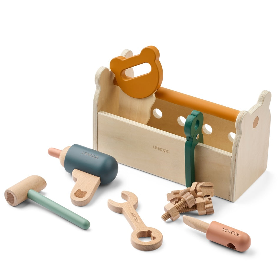 Koka rotaļu instrumentu kaste, Luigi Tool set, Liewood
