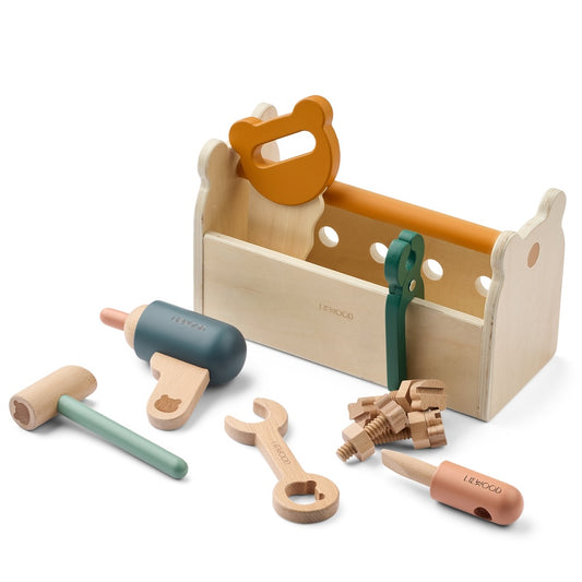 Koka rotaļu instrumentu kaste, Luigi Tool set, Liewood