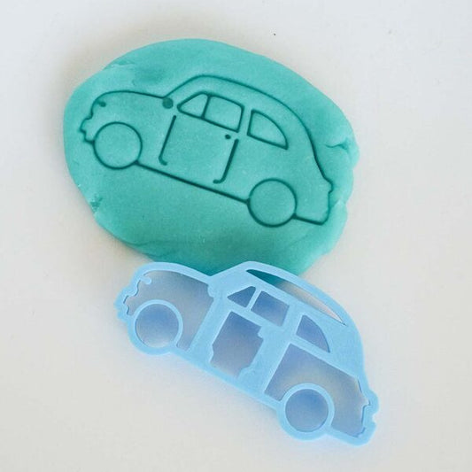 Plastilīna formiņa - auto, zils, MĪCI