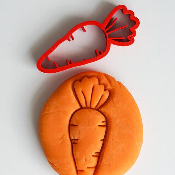 Plastilīna formiņa - burkāns, sarkans, MĪCI