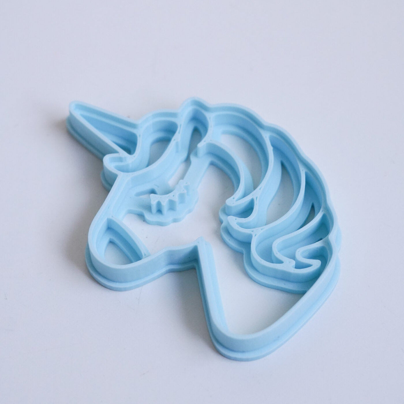 Plastilīna formiņa - vienradzis, pasteļzila, MĪCI