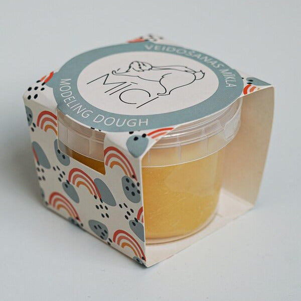 Mīkstais plastilīns 120g - dzeltens, MĪCI