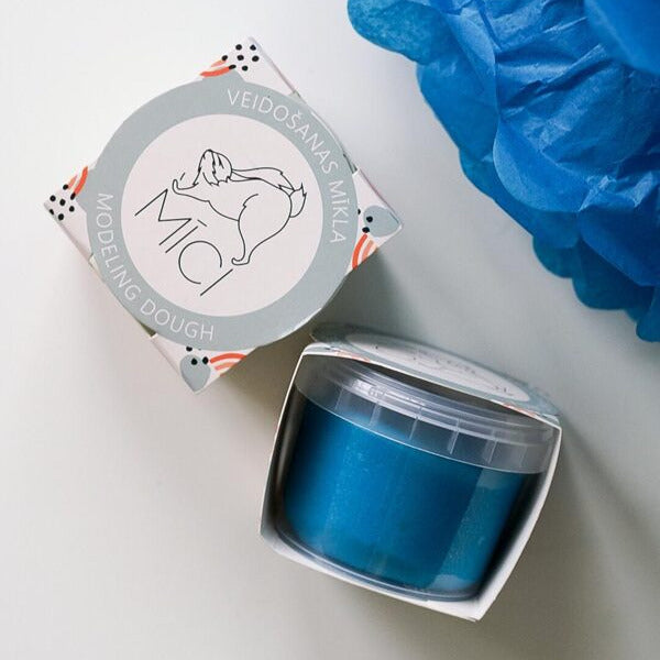 Mīkstais plastilīns 120g - zils, MĪCI