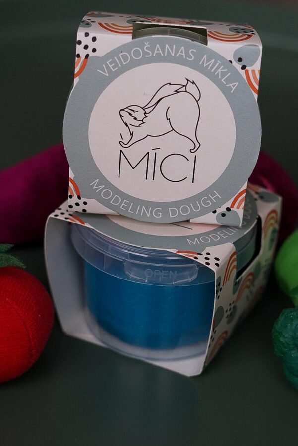 Mīkstais plastilīns 120g - zils, MĪCI