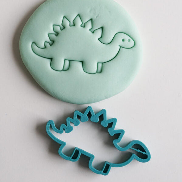 Plastilīna formiņa - dinozaurs stegozaurs, zils, MĪCI