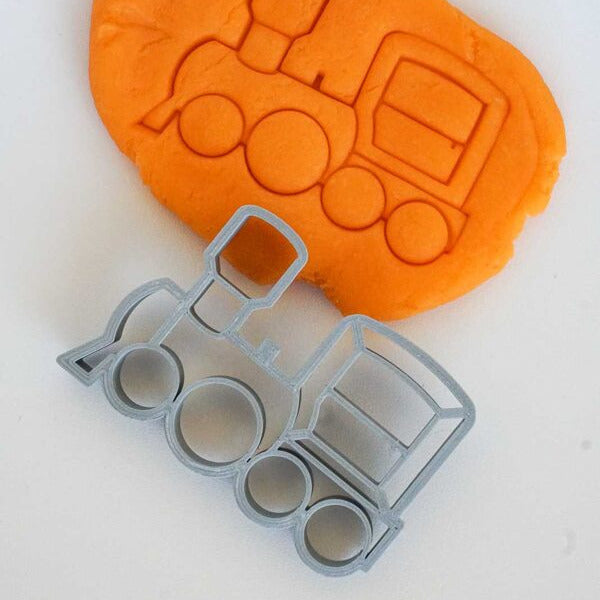 Plastilīna formiņa - vilciens, pelēks, MĪCI