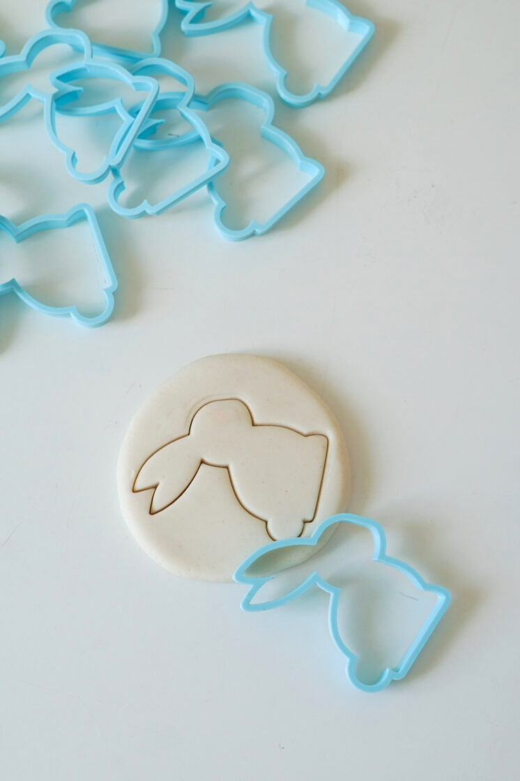 Plastilīna formiņa - zaķis, zils, MĪCI