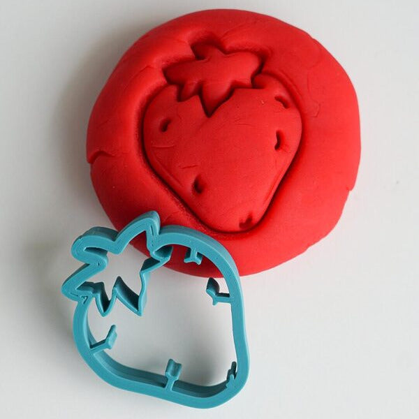 Plastilīna formiņa - zemene, zils, MĪCI