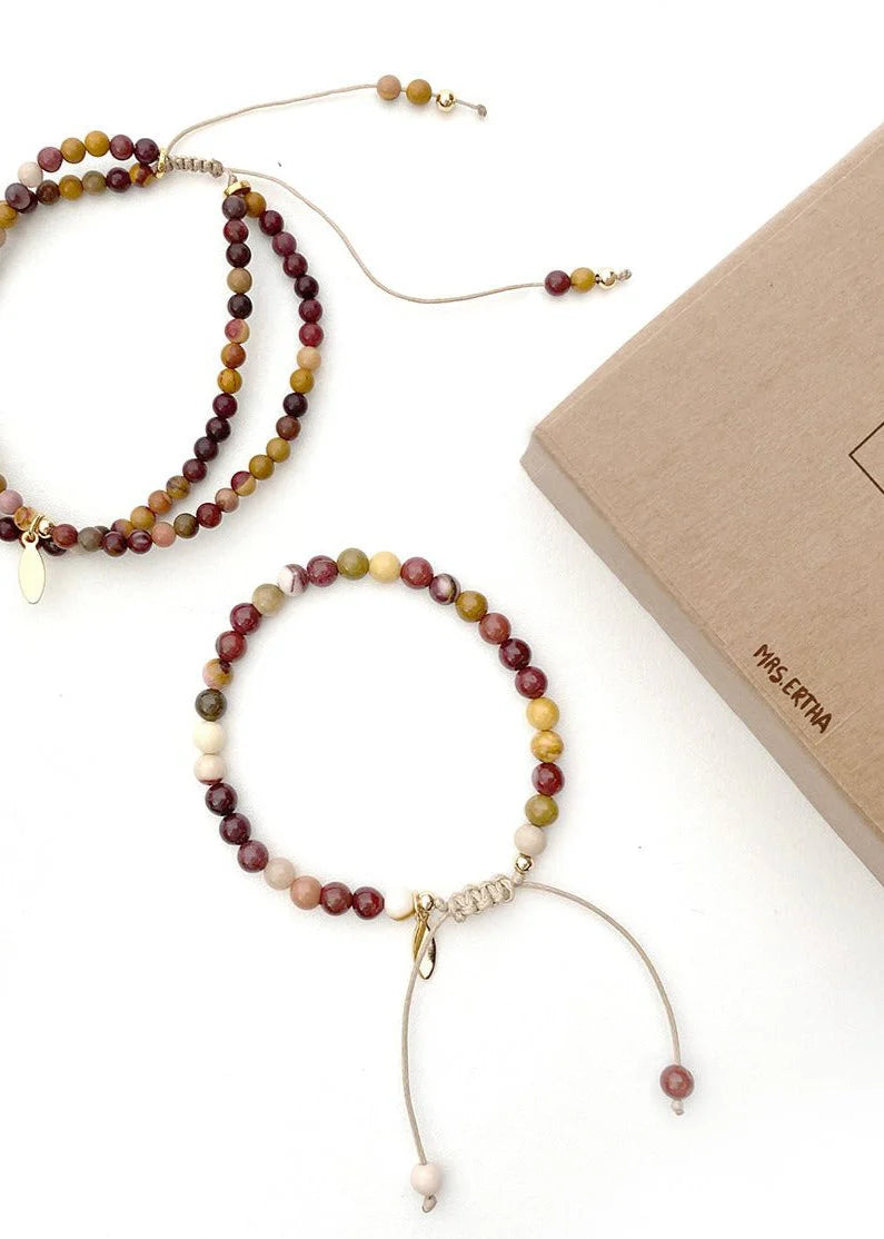 Rokassprādze "Me and Mom", MRS Ertha bracelet, mookaite, ER1043
