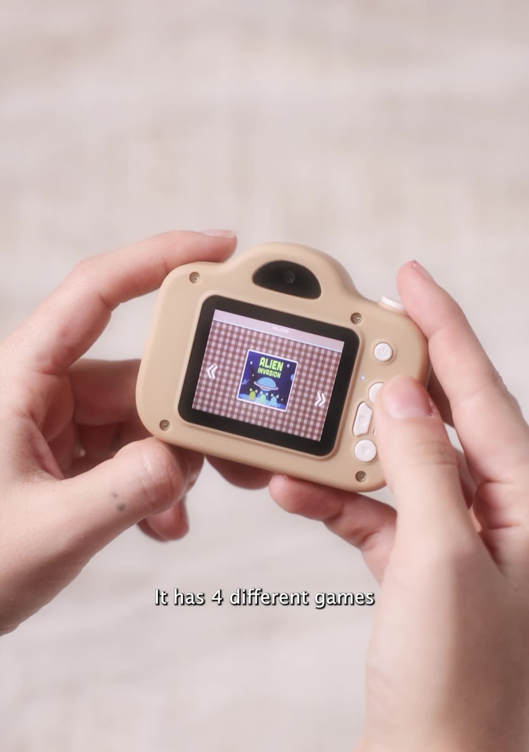 Bērnu fotoaparāts - My First Camera, Blush Soft Squares, Mrs. Ertha