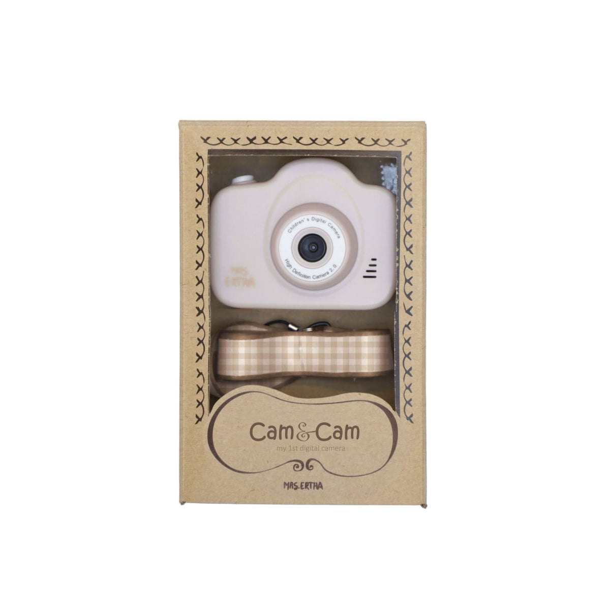Bērnu fotoaparāts - My First Camera, Blush Soft Squares, Mrs. Ertha