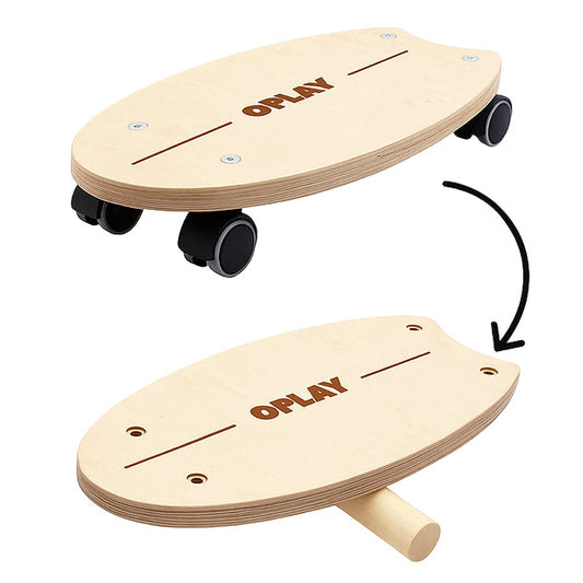 Mazais Sērfotājs koka sērfa dēlis - Wood Rider Board 2 in 1, Oplay