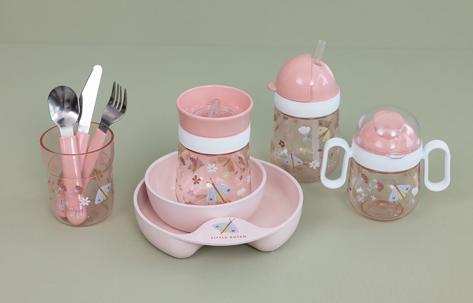 Bērnu snīpīškrūze, Flowers and Butterflies, Non spil sippy cup, Little Dutch, LD108012065243
