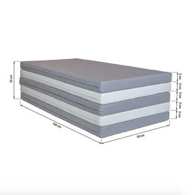 Mīksto rotaļu matraču komplekts Safety and Comfort Mat Set Soft Play, IGLU - Grey and White, pelēks un balts, SET_MATTRESS_3