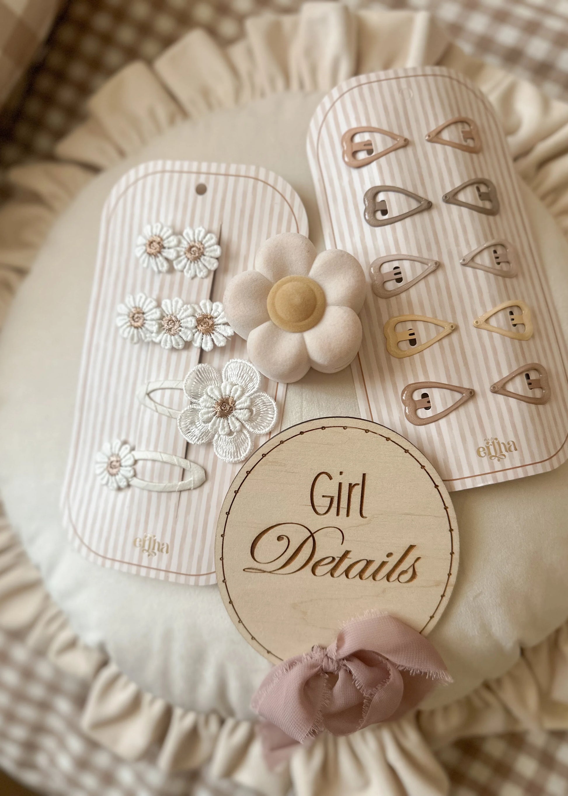 Matu sprādzes Margrietiņas, Blossom Spring Hair Clips Daisy, Mrs.Ertha, ER1423