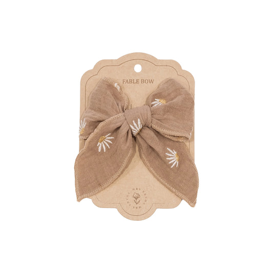 Matu Bante Flower Taupe, Fable Bow Clip, Mrs.Ertha, ER1058