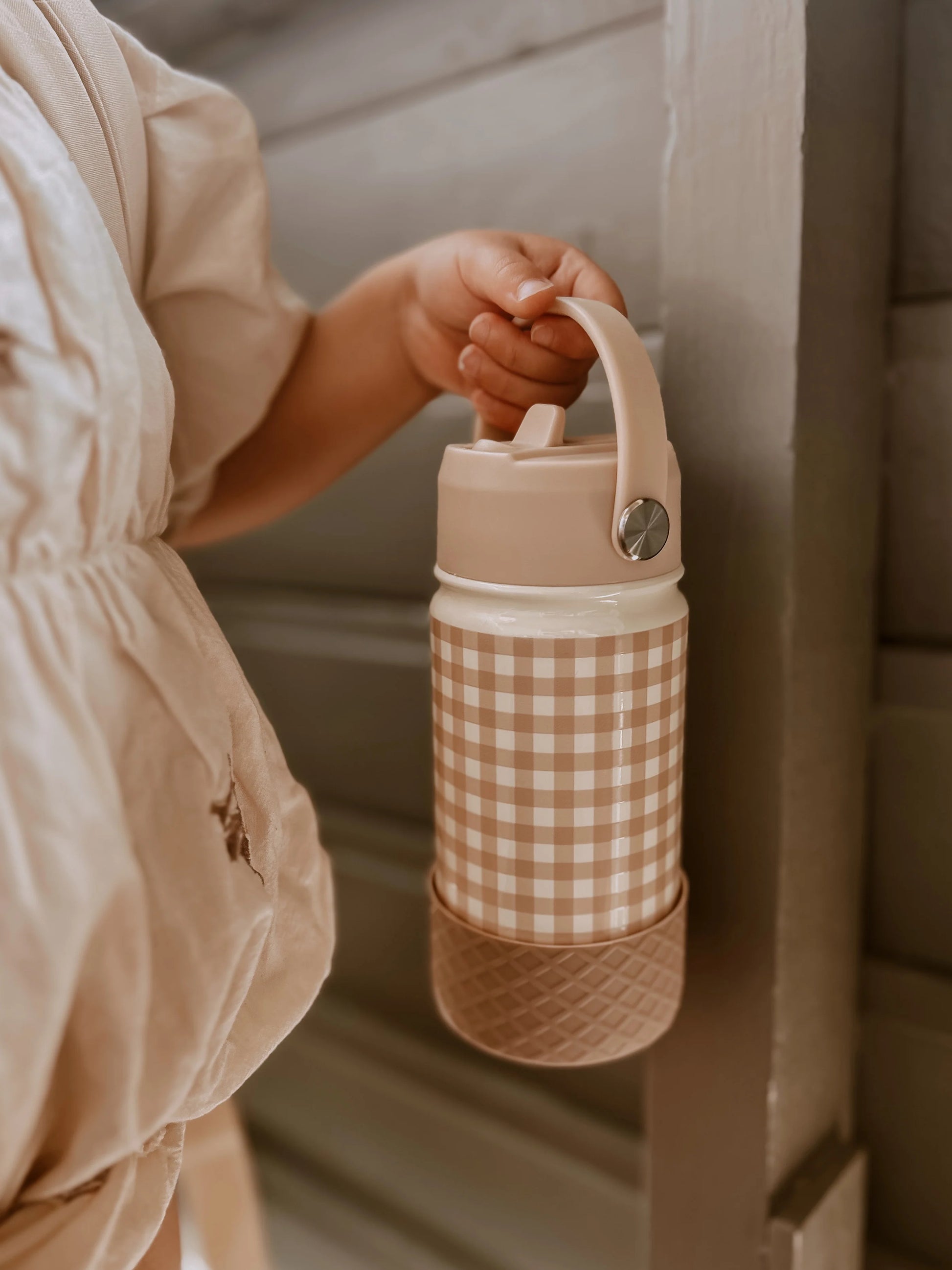 Bērnu ūdens termo pudele Soft Squares, Stainless Steel Water bottle, Mrs Ertha