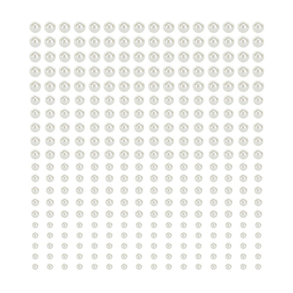 Pērlīšu uzlīmes baloniem, baltas, NP8-070