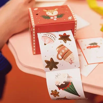 Uzlīmju komplekts Ziemassvētki, Mini Stickers Merry Christmas, Party Deco, NR1