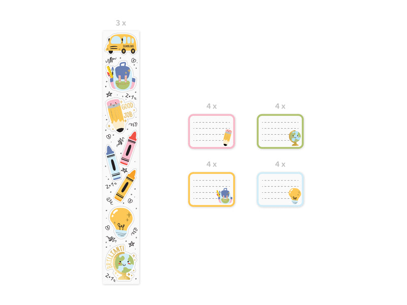 Uzlīmju komplekts "Skola", School Stickers
