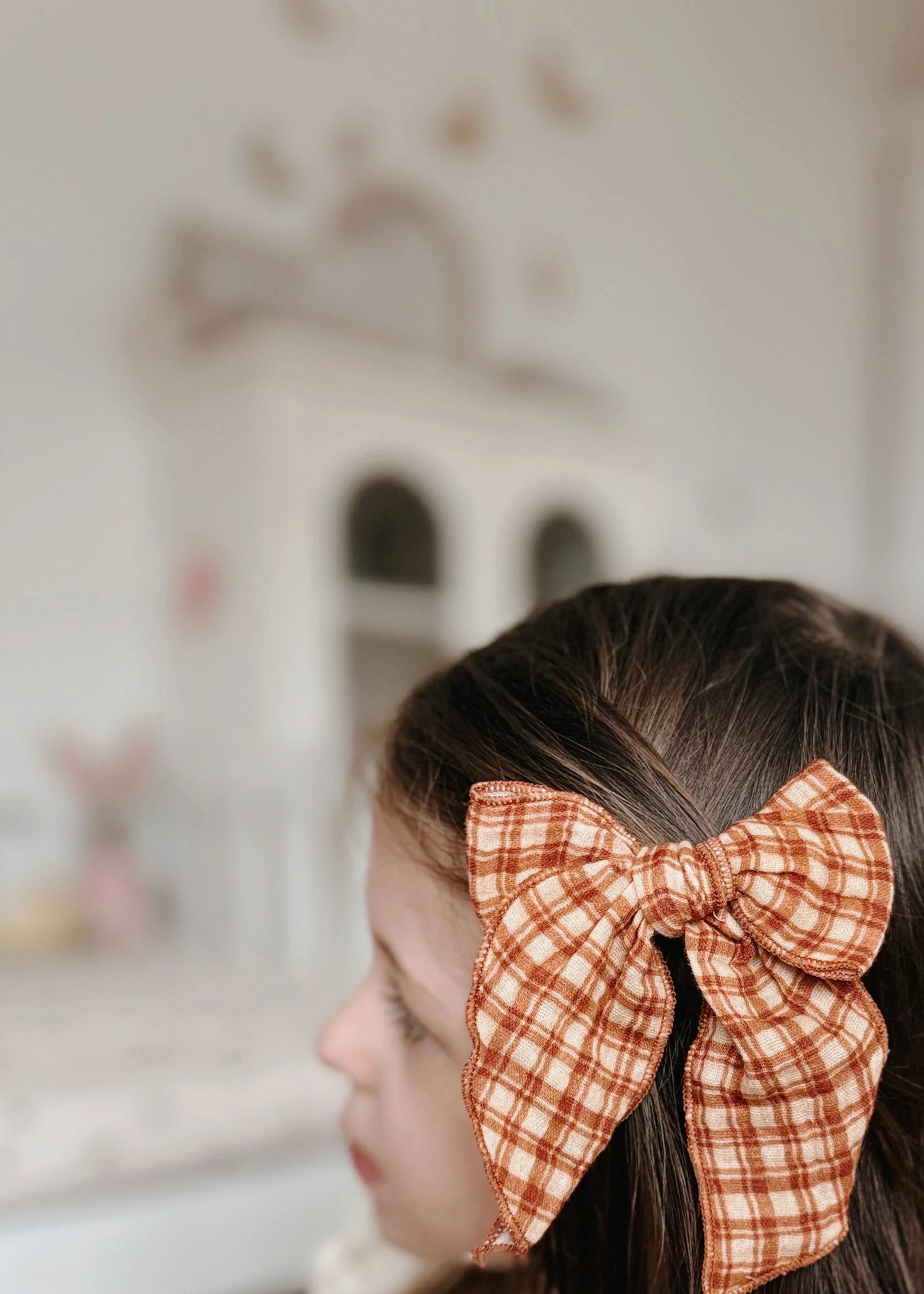 Matu Bante Honey Plaid, Fable Bow Clip, Mrs.Ertha
