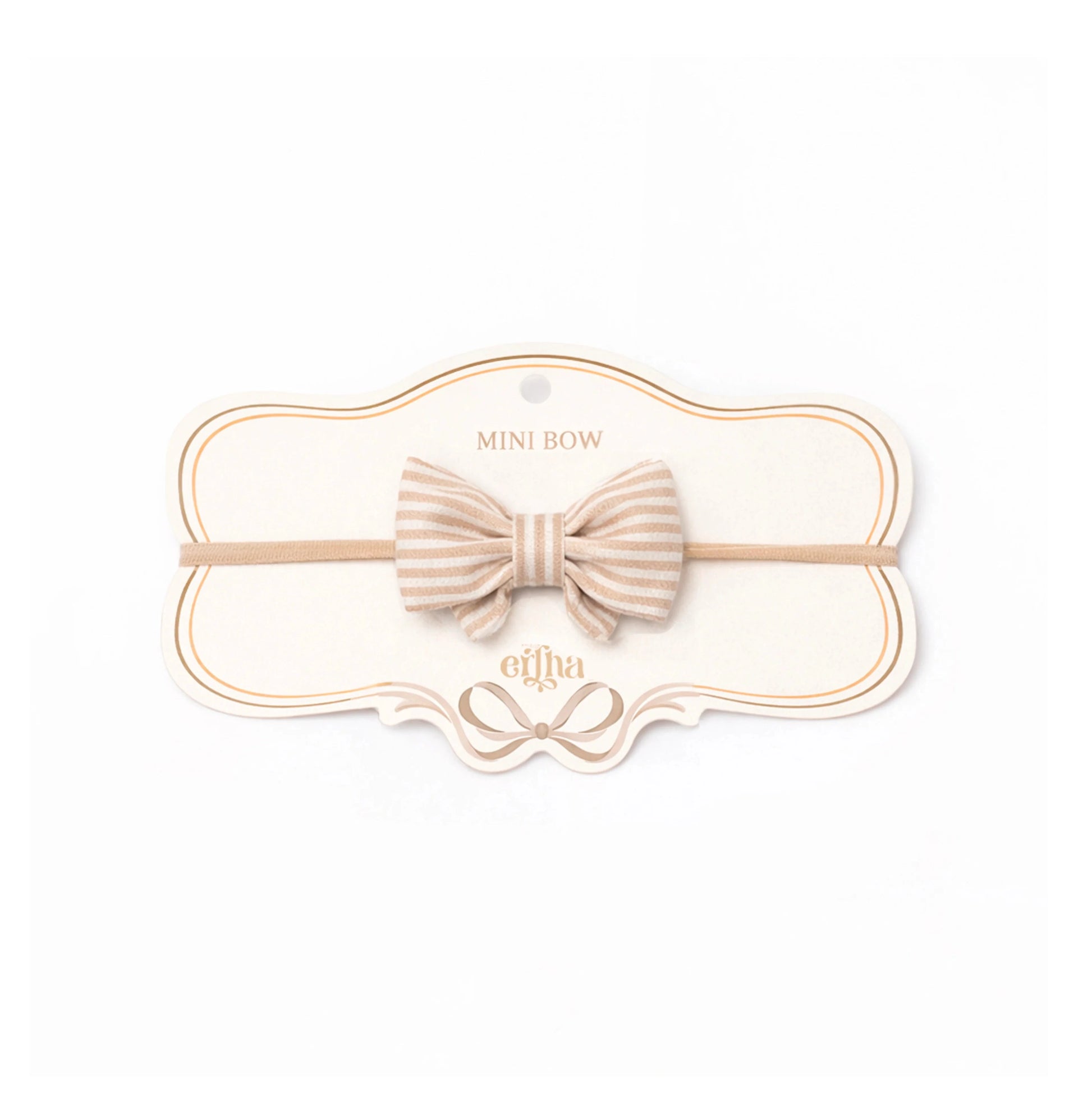 Galvas bante mazuļiem, Little Bow Headband Toffee Lines, Mrs.Ertha