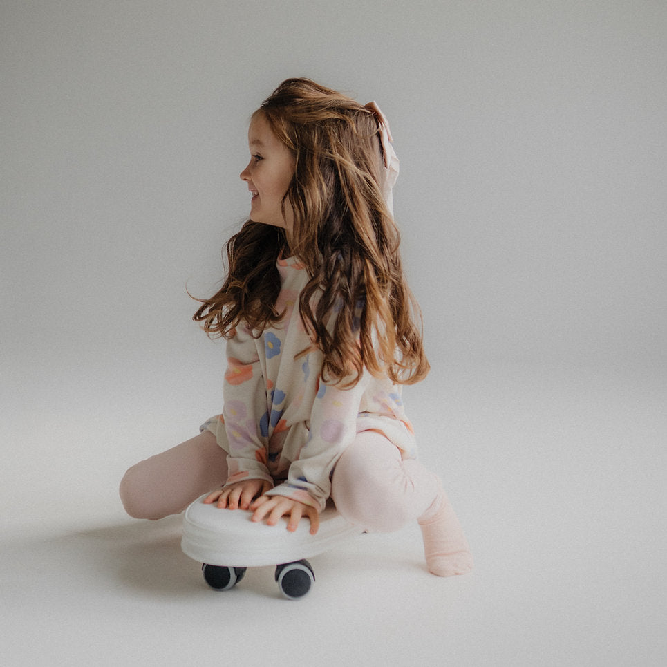 Mazais Sērfotājs Sērfa dēlis - Soft Rider Play on Wheels, balts