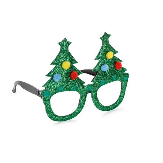 Dekoratīvas Ziemassvētku brilles, Christmas Tree Glasses, Party Deco, OKR30