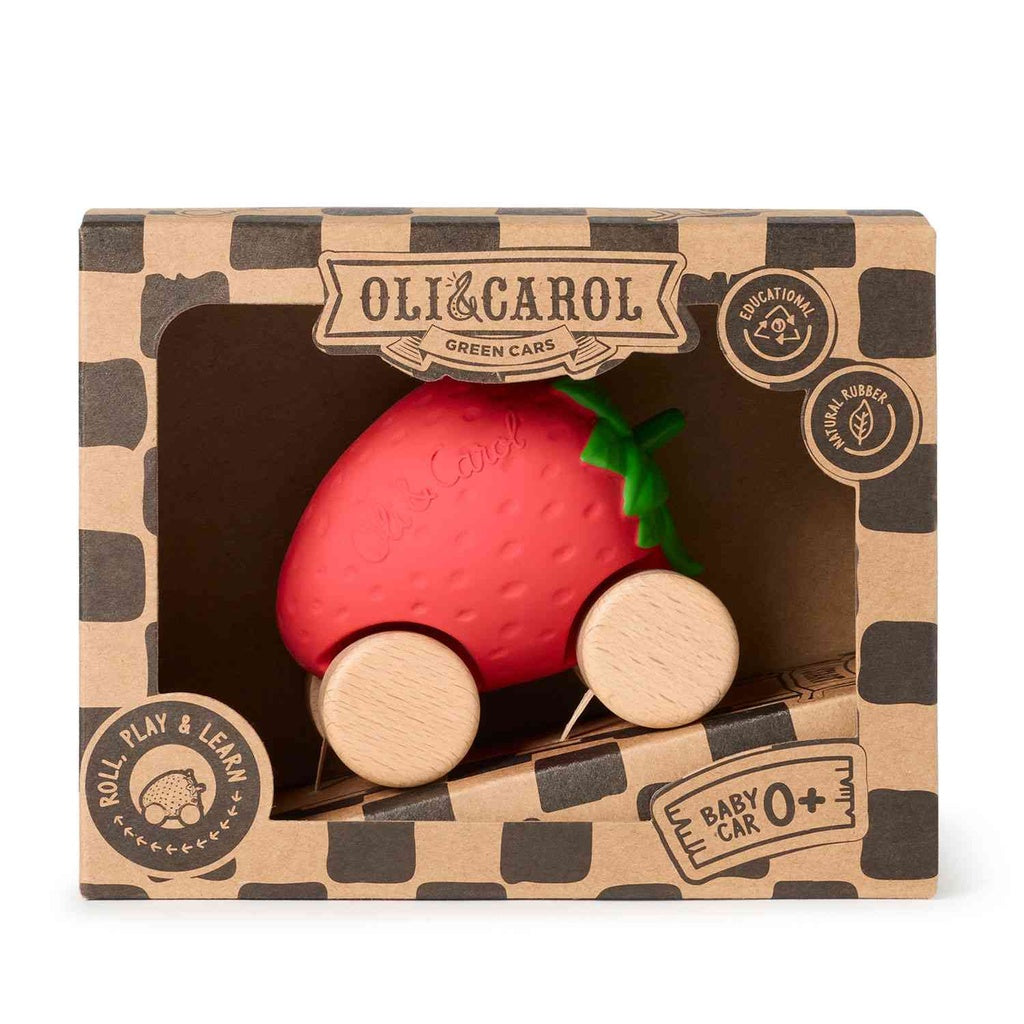 Auto Zemene ar trasīti, Sweetie the Strawberry, Oli&Carol, L-STRAWBERRY-CAR