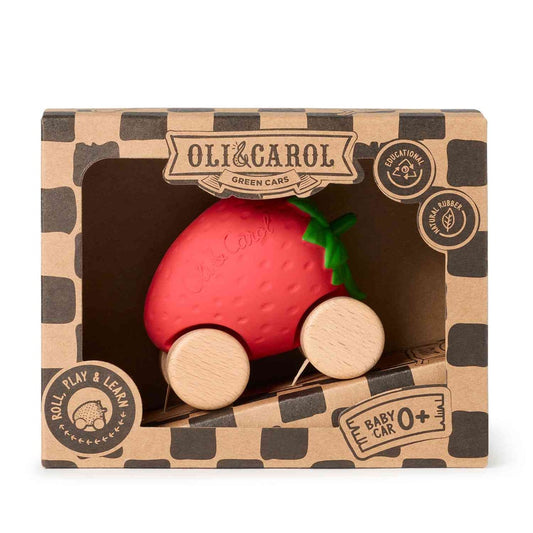 Auto Zemene ar trasīti, Sweetie the Strawberry, Oli&Carol, L-STRAWBERRY-CAR