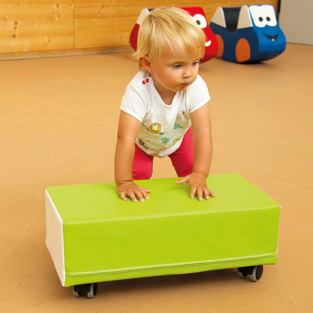 Mīkstie kluči uz riteņiem Mazais Sērfotājs,  Soft Play on Wheels, Oplay, red, OP08
