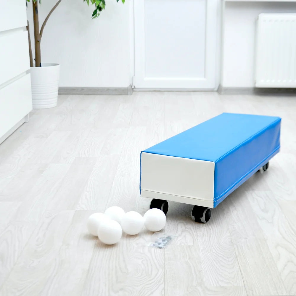 Mīkstie kluči uz riteņiem Mazais Sērfotājs,  Soft Play on Wheels, Oplay, red, OP09
