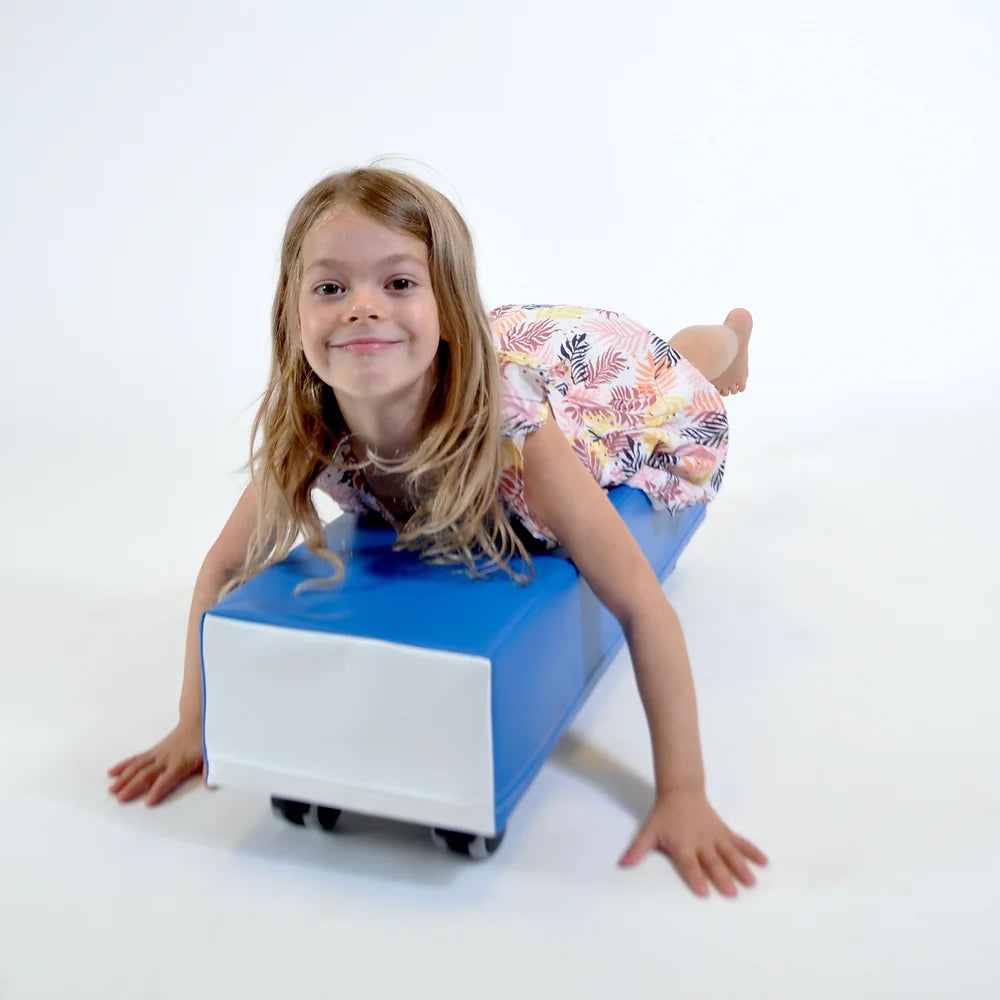 Mīkstie kluči uz riteņiem Mazais Sērfotājs,  Soft Play on Wheels, Oplay, red, OP09
