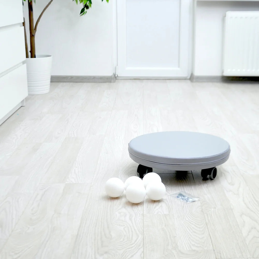 Mīkstie kluči uz riteņiem Mazais Sērfotājs,  Soft Play on Wheels, Oplay, grey, OP01