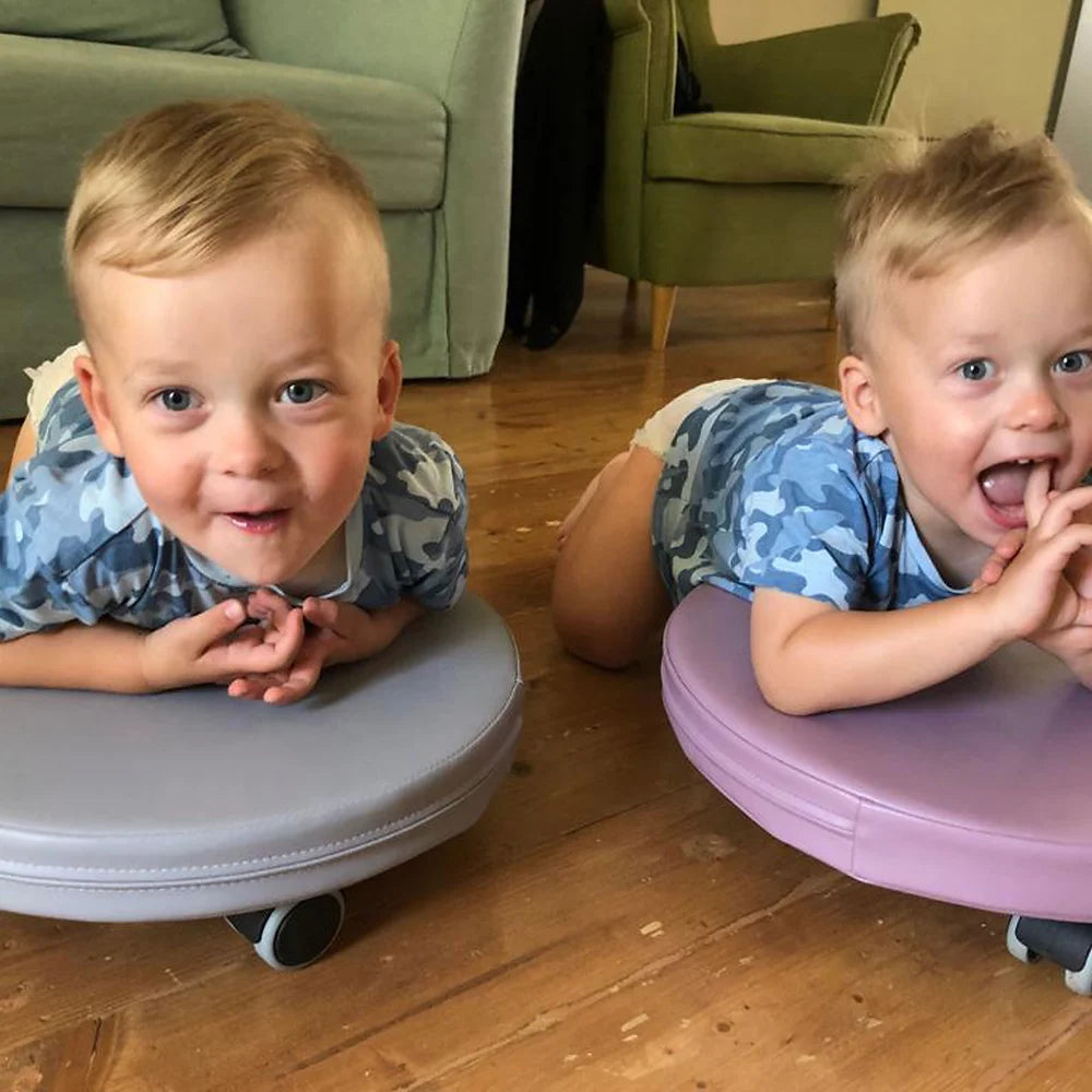 Mīkstie kluči uz riteņiem Mazais Sērfotājs,  Soft Play on Wheels, Oplay, grey, OP01