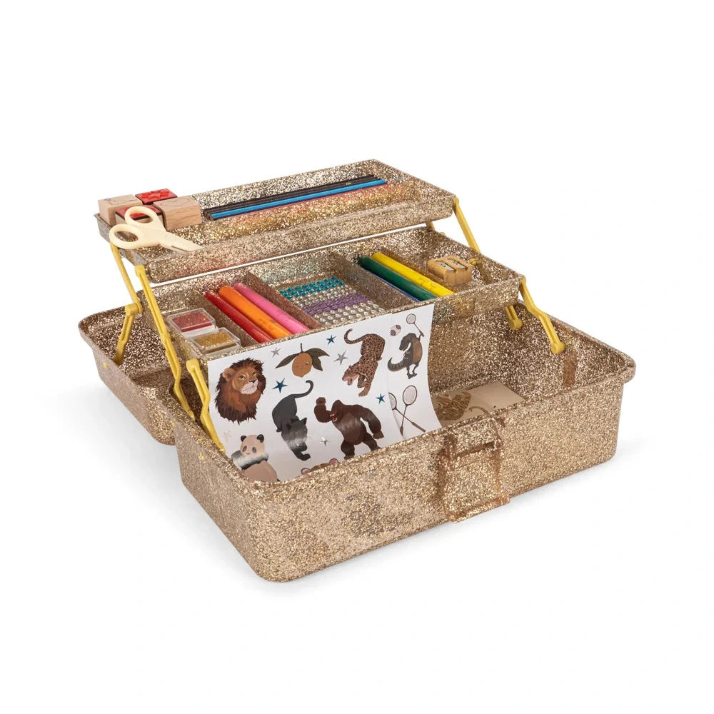 Radošais komplekts koferītī, Tiger, Creative Art Caddy, Konges Slojd