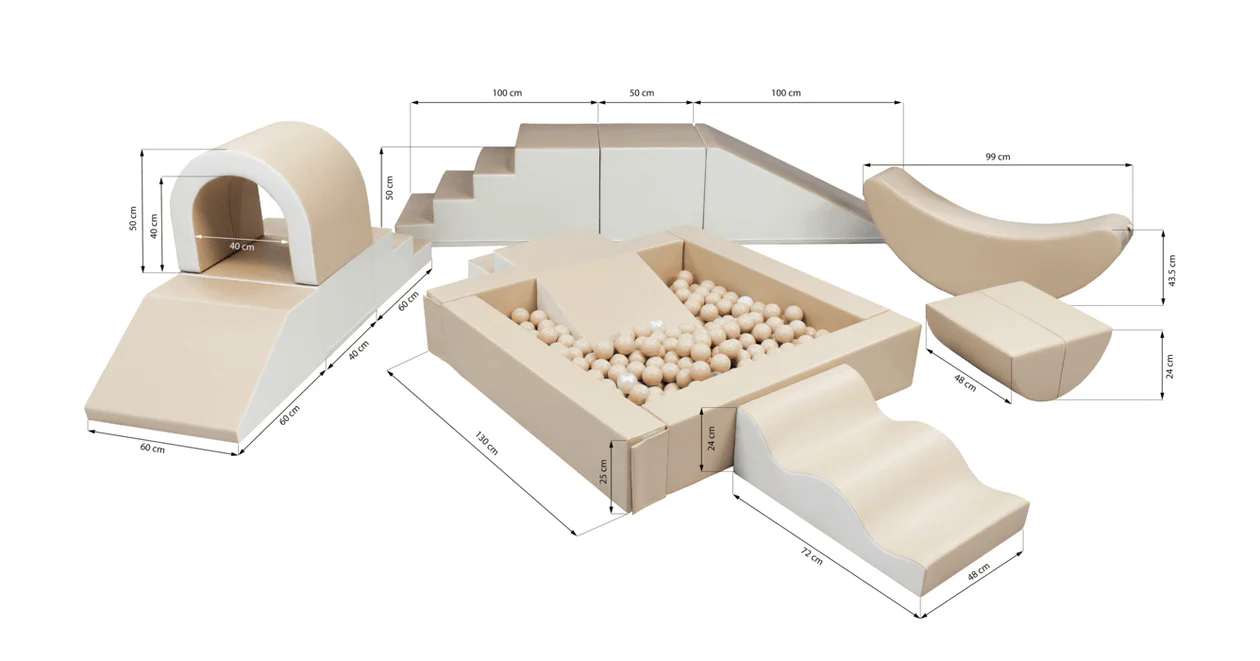 Mīkstie kluči Party Set Soft Play, IGLU - White and beige, balts un bēšs
