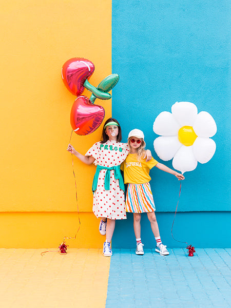 Liels folija balons Margrietiņa - pildāms ar gaisu vai hēliju, 97x103cm, Hēlija baloni Liepājā