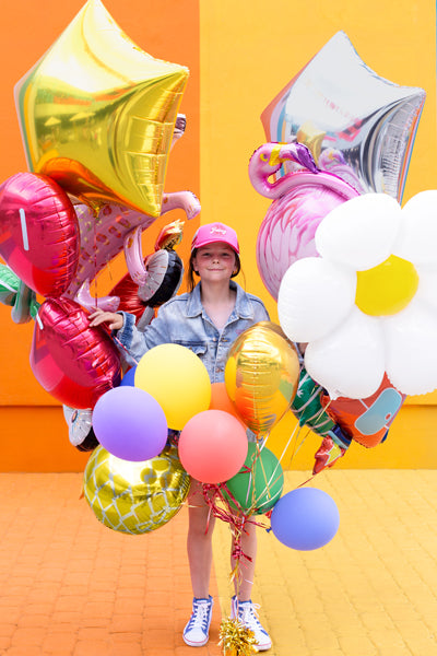 Liels folija balons Margrietiņa - pildāms ar gaisu vai hēliju, 97x103cm, Hēlija baloni Liepājā