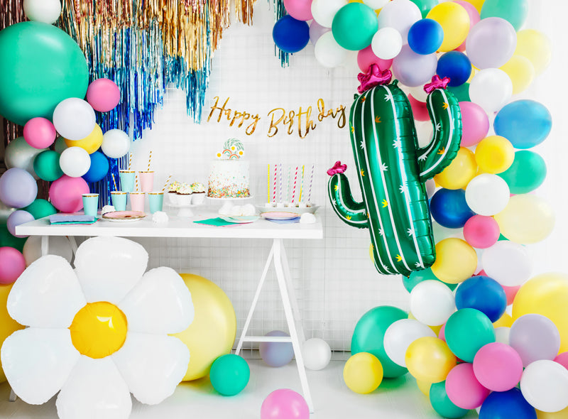 Liels folija balons Margrietiņa - pildāms ar gaisu vai hēliju, 97x103cm, Hēlija baloni Liepājā