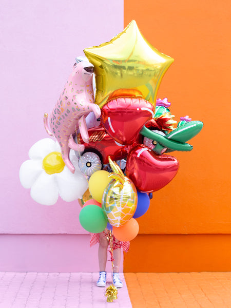 Liels folija balons Ķirši - pildāms ar gaisu vai hēliju, 88 x 73cm, Hēlija baloni Liepājā