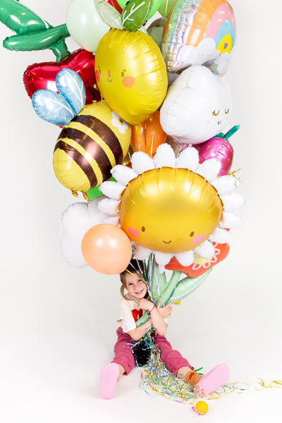 Liels folija balons Saule - pildāms ar gaisu vai hēliju, 90cm, Hēlija baloni Liepājā