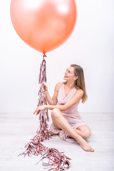 Svētku virtene ar pušķiem - Party Deco Tassel Garland, rose gold. TG1-019R