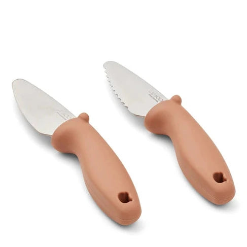Bērnu nažu kompekts, Perry Cutting Knife Set Tuscany Rose, Liewood